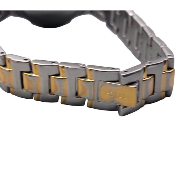 Fossil Arkitekt Ladies Watch 27mm FS2699 Date Quartz Two Tone Stainless Steel 6" - Picture 14 of 15